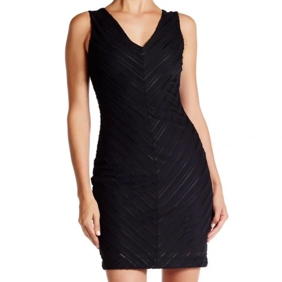 knee length dresses for ladies Y2K Guess Silk Chevron Mini Party Dress main image 0